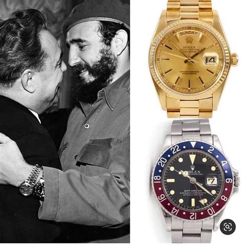 fidel castro and rolex watches|Fidel Castro 2 watches.